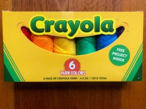 Box of crayola yarn lion brand 1