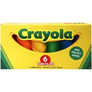 Box of crayola yarn lion brand