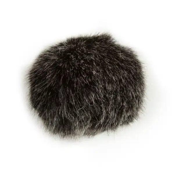 Bernat Faux Fur Pompom, Black Mink