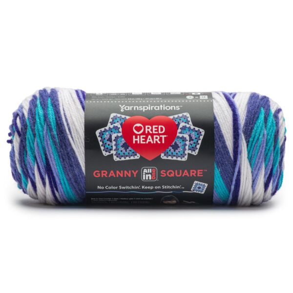 Amethyst red heart granny square yarn