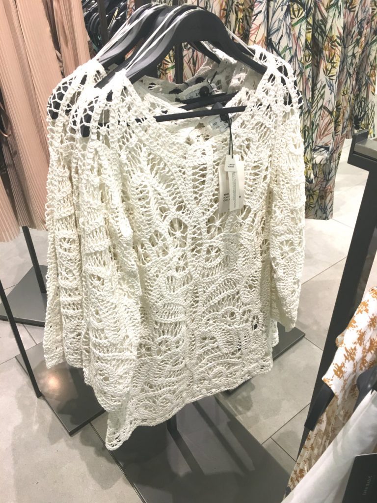 Crochet blouse zara
