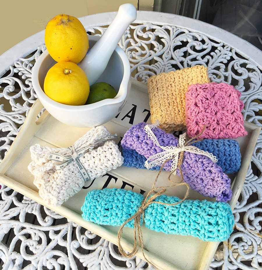Crochet-dish-cloth-rainbow-colors-3